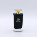 Customized black internal sprayed refillable 100ml glass perfume bottle